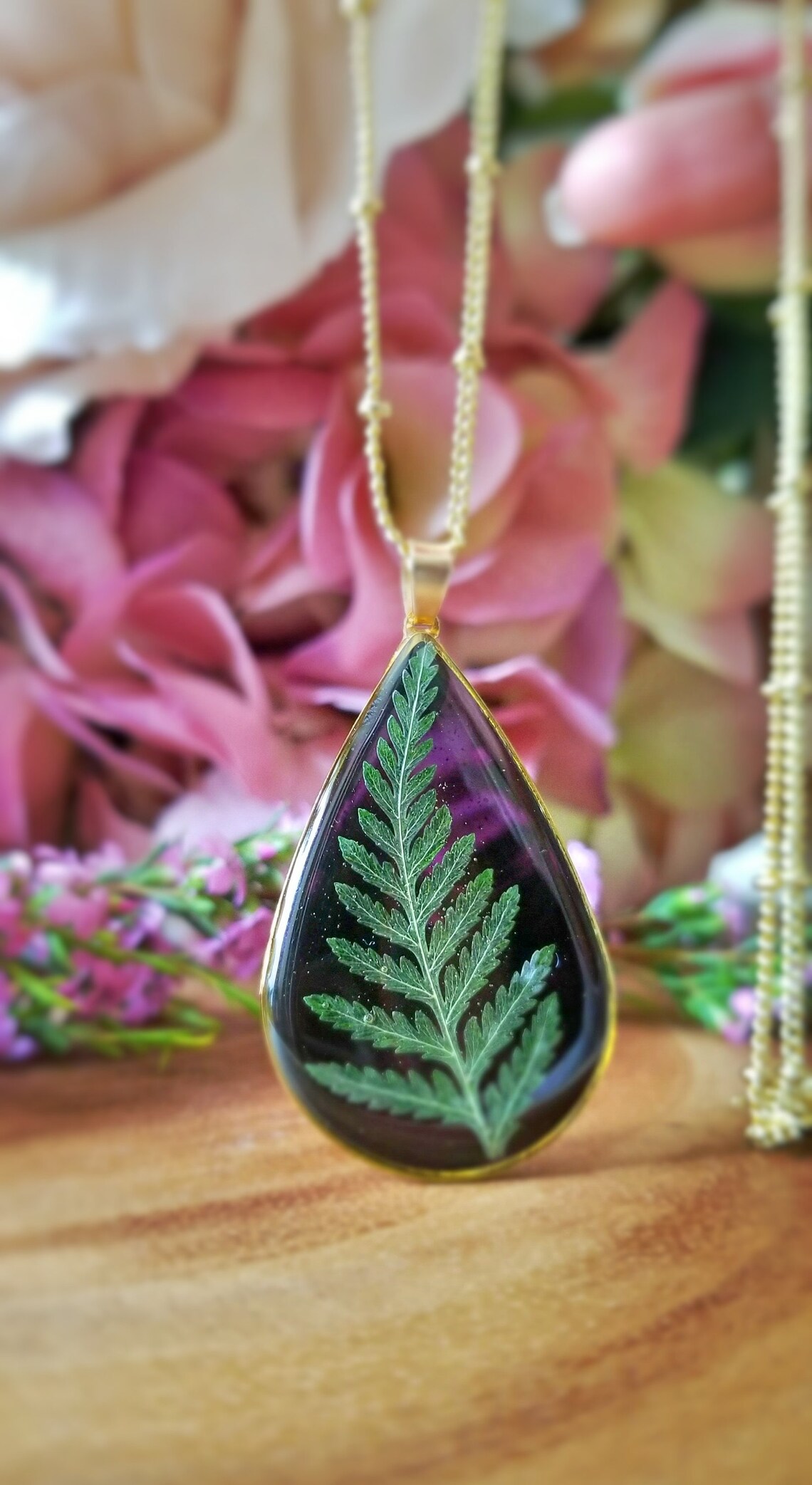 Fern Necklacenecklace Nature Jewelry Botanical Etsy