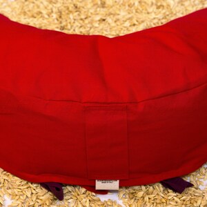 Cuscino Meditazione Ganesh Con Pula Di Farro Bio - 45x30x14cm, Nero, Per Yoga - Foto 2