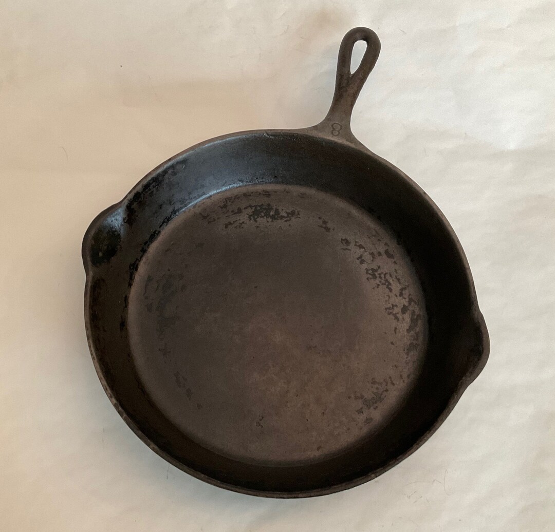 Cast Iron Skillet, Frying Pan, Smart of Brockville, Ontario Size 8, Old Etsy