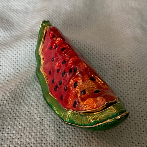 Edgar Berebi luscious melon ring or trinket box, gorgeous colours