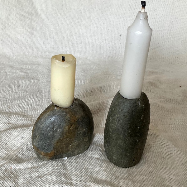 Granite Candle Holder Etsy