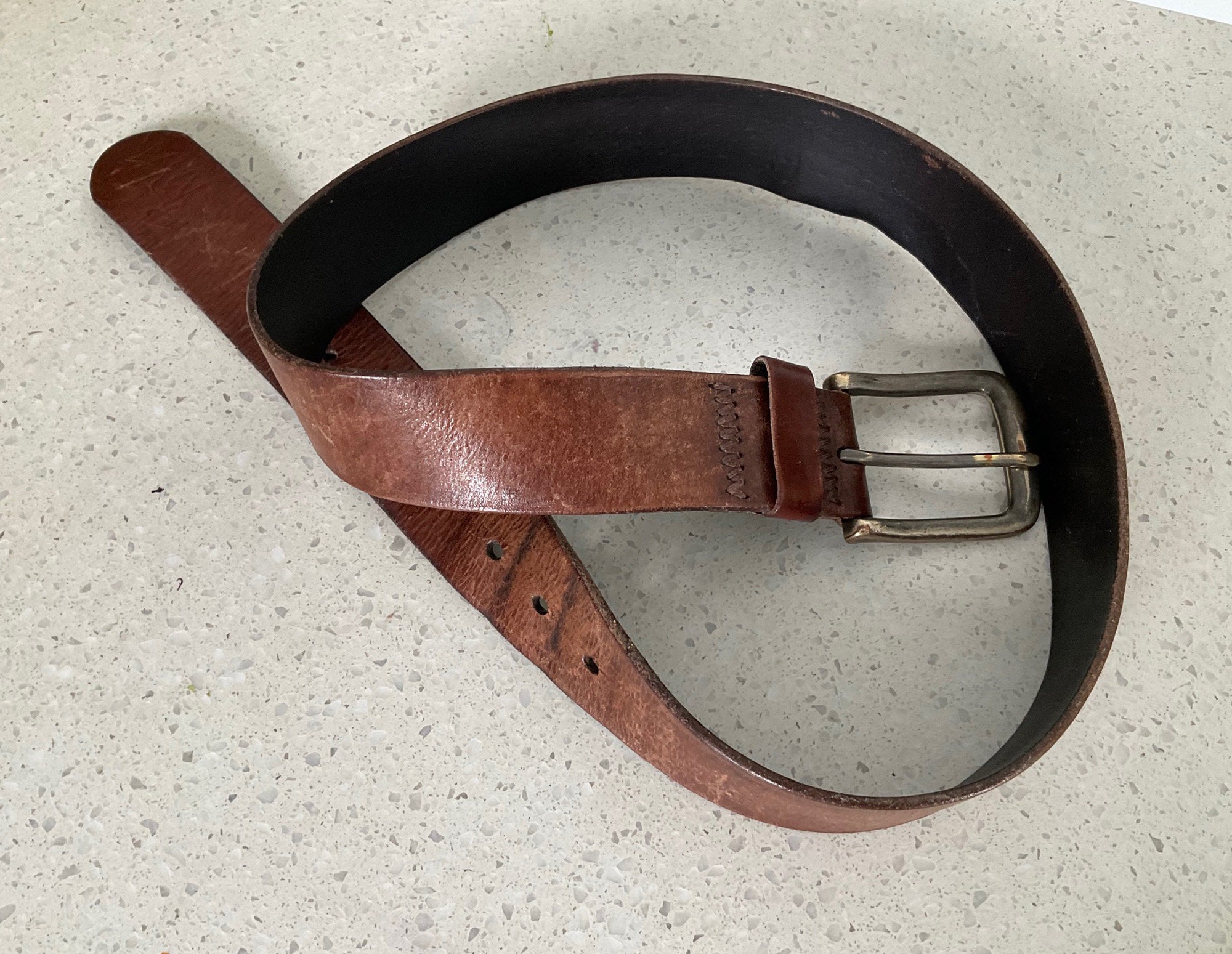 Abercrombie leather belt 2025