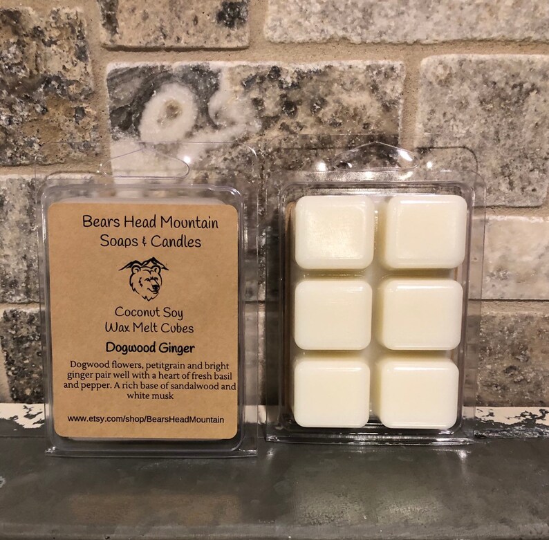 1 Dogwood Ginger Wax Melt Cubes 6 Cube Package