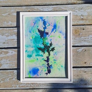 Famed Bead Embroidery Wall Art, Embroidery Art, Embroidery Wall Art, Wall Art, Abstract, Stitching, Thread Embroidery Art, Hand-painted