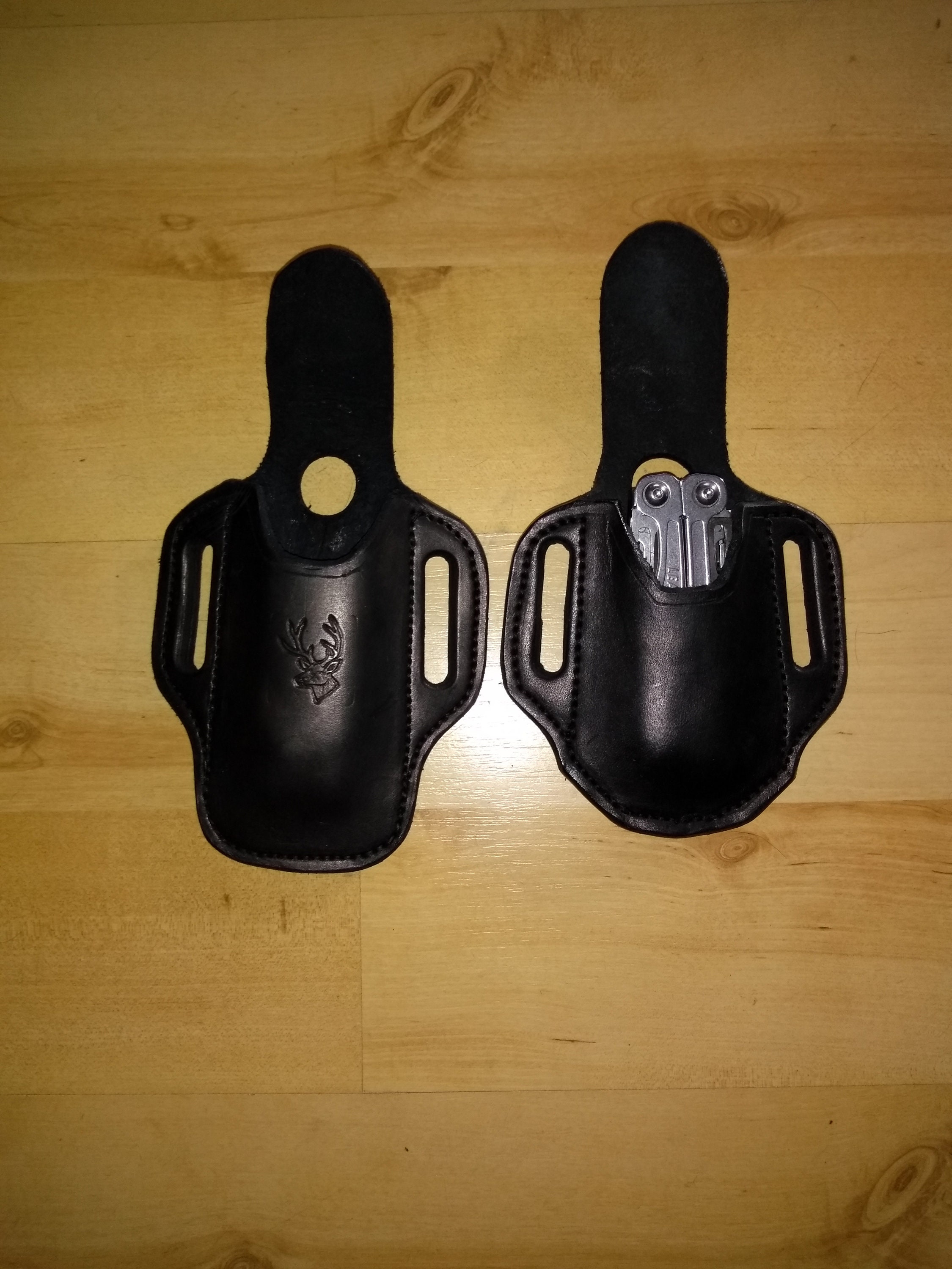 Leather Gerber sheath, custom crafted for Gerber Suspension, Gerber