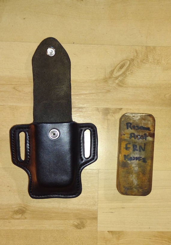 Leather Sheath, Leather Case customized to FRN, Sryderco sheath for Multitool Asist