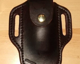 Leather sheath custom crafted Leatherman© Supertool sheath, custom replacement sheath, leather case, belt, EDC, OWB
