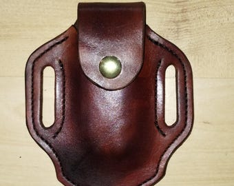 Leather Gerber sheath, custom crafted for Gerber Suspension, Gerber sheath, custom replacement sheath for Gerber, leather case, belt case
