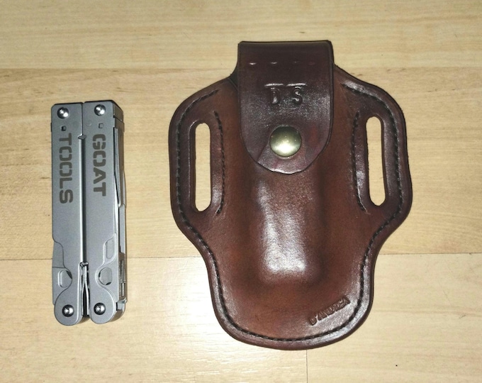Leather Multitool Sheath for GOAT: Custom Crafted EDC, OWB