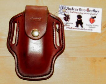 Leather sheath custom crafted Leatherman© MUT sheath, custom replacement sheath, leather case, belt, EDC, OWB