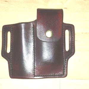 Lederscheide handgefertigt nach Leatherman© Wave und Mini Maglite, benutzerdefinierte Ledertasche, benutzerdefinierte Mini Mag Ledertasche, EDC, OWB