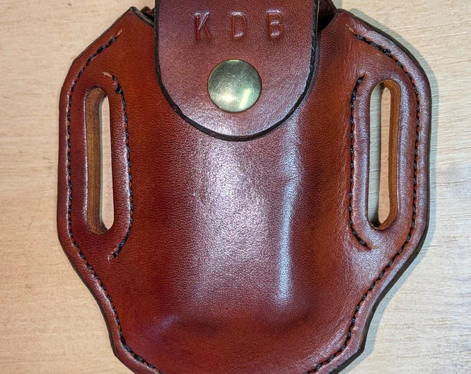Gerber Truss Leather Sheath, Free initials, custom crafted, Gerber© Truss sheath, Leather case, leather Sheath for belt, EDC, OWB