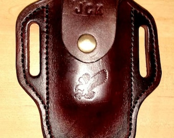 Personalized Leatherman original sheath, custom crafted leather sheath, replacement sheath, leatherman original case, belt, EDC, OWB