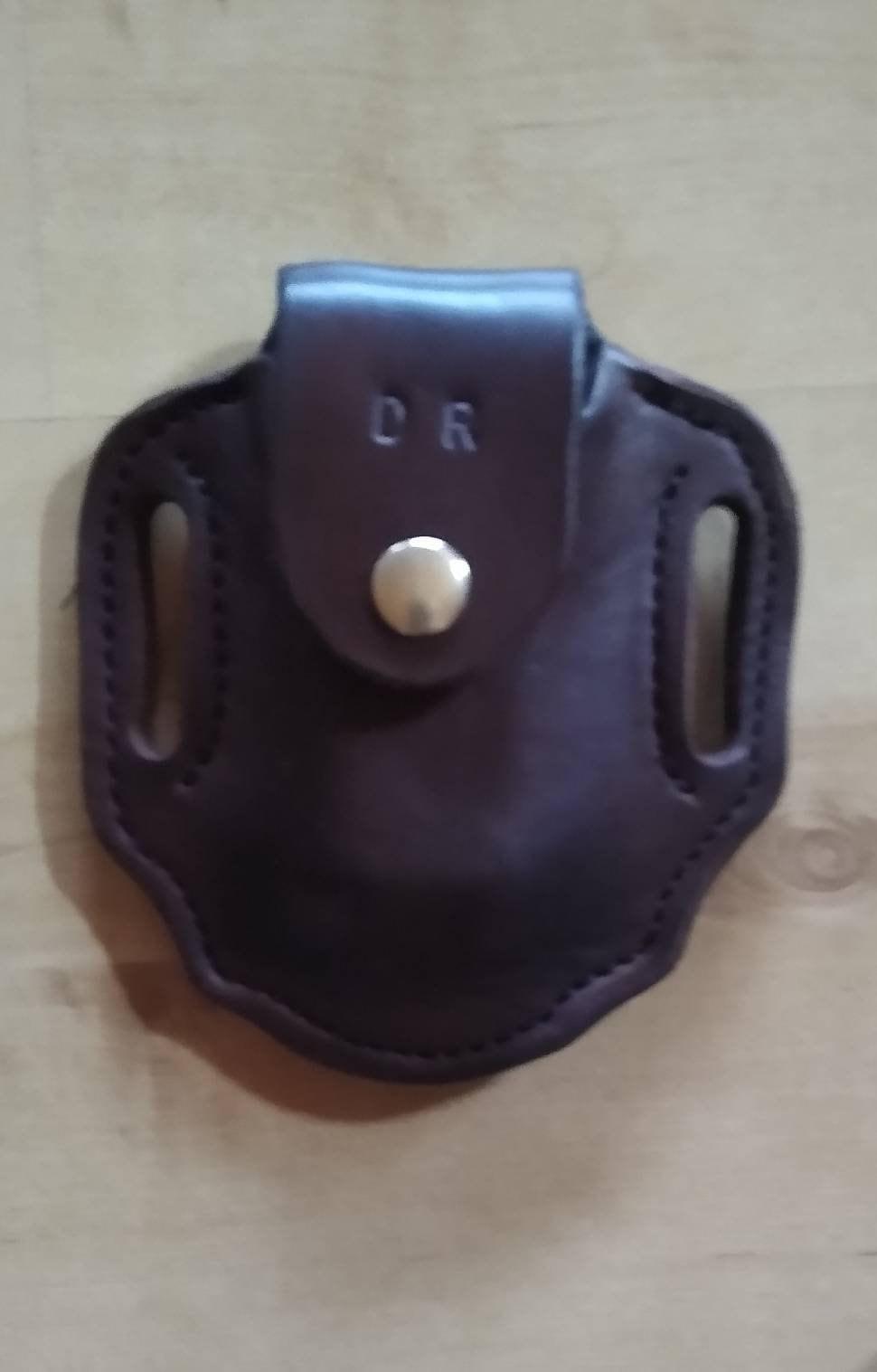 Leather Gerber sheath, custom crafted for Gerber Suspension, Gerber