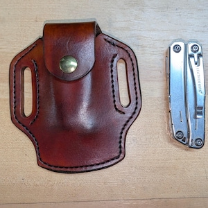 Leather Leatherman Sidekick Sheath: Handcrafted Multitool Belt Case