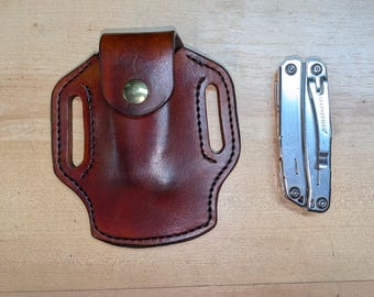 Leather Leatherman Sidekick Sheath: Handcrafted Multitool Belt Case