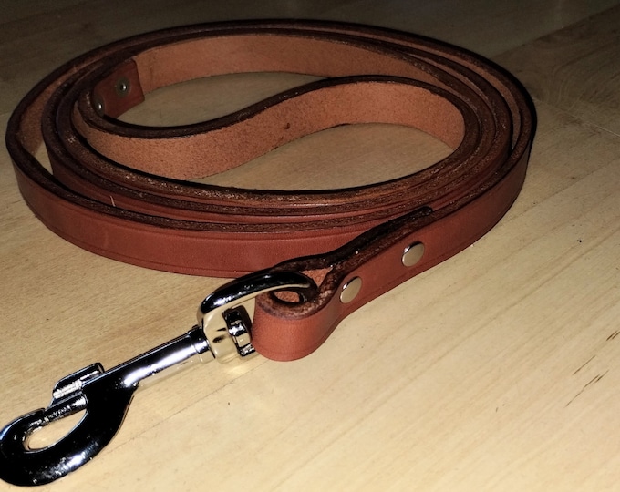 Leather Dog leash, quality handcrafted leash, handmade leash