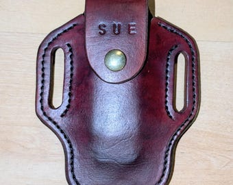 Leather Supertool 300 Sheath: Custom Crafted, Vegetable Tanned