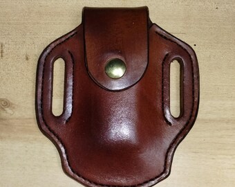 Leather Sheath for Leatherman© Wave, Custom Crafted Short Leather Sheath