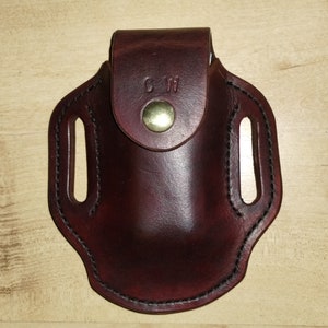 Wave Leather Sheath, Sheath for Leatherman© Wave, Custom Crafted &#39;short&#39; Leather Sheath