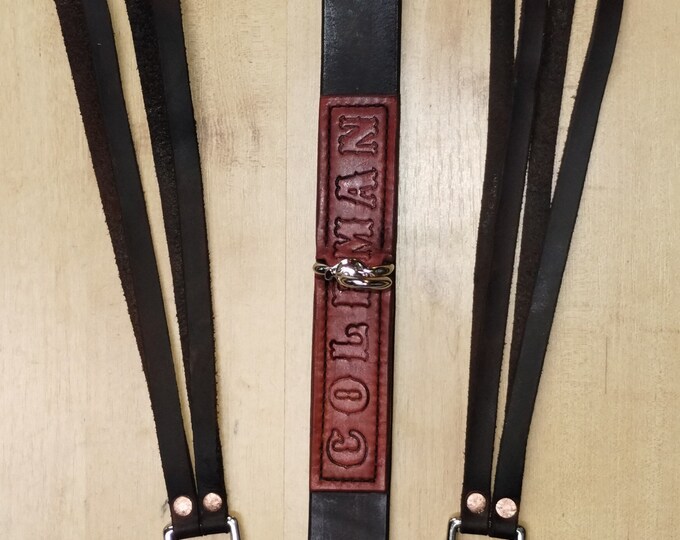 Leather Duck Strap, custom crafted hunting strap, personalized hunting strap