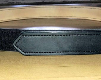 Musician Belt, Leather Buckle less belt, leather Gun Belt and/or Instructors Carry Belt.  Handcrafted double layer of Premium Leather, EDC