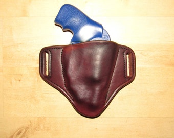 Leather Holster for Ruger LCR with Ruger LaserMaxx Laser, custom crafted from premium leather for EDC, OWB