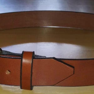 Heavy Duty Water Buffalo Leather Belt: Handmade 1.5&quot; Belt