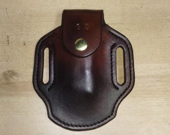Leather Rev sheath, custom crafted for Leatherman REV, personalized sheath, replacement sheath for your REV, leather belt case