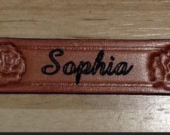 Personalize you leather with hobby stamp or imprinted or lazered name, info or initials.