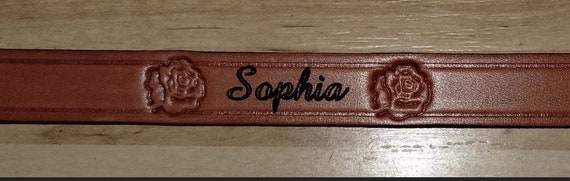 Personalize you leather with hobby stamp or imprinted or lazered name, info or initials.