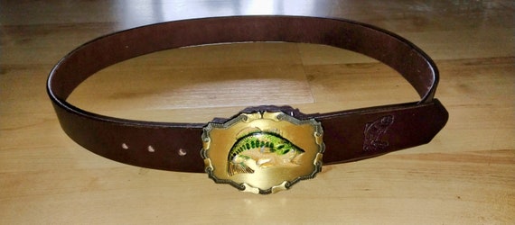 Custom Leather Belt, Leather belt with your initials and personal buckle.