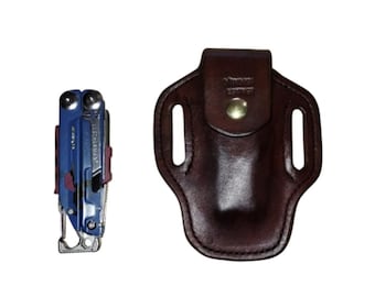 Signal, Leather sheath, custom crafted Leatherman© Signal sheath, custom replacement sheath, leather case, belt, EDC, OWB