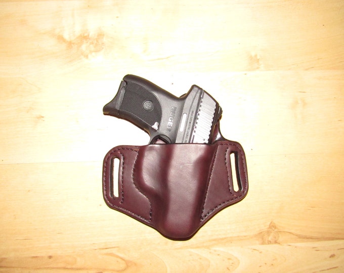 Leather Holster, Custom leather LC9 holster, EDC, OWB