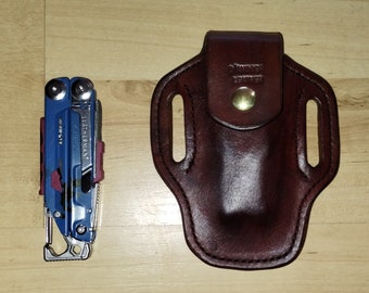 Signal, Leather sheath, custom crafted Leatherman© Signal sheath, custom replacement sheath, leather case, belt, EDC, OWB