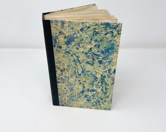 Vintage Style Blank Junk Journal: Tea Dyed Pages, Fabric Spine