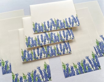 Lavender Stationery Set: Handmade Spring Writing Paper & Envelopes
