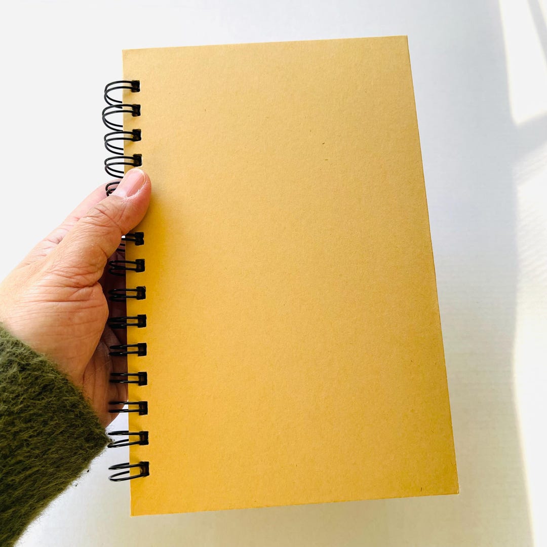 Kraft Cardstock Journal, Handmade Notebook With Kraft Cardstock, Empty ...