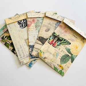 Handmade Vintage Theme Envelopes: Snail Mail Stationery (9”x6”)