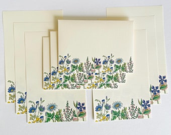 Stationery letter writing set, Wild flowers prints