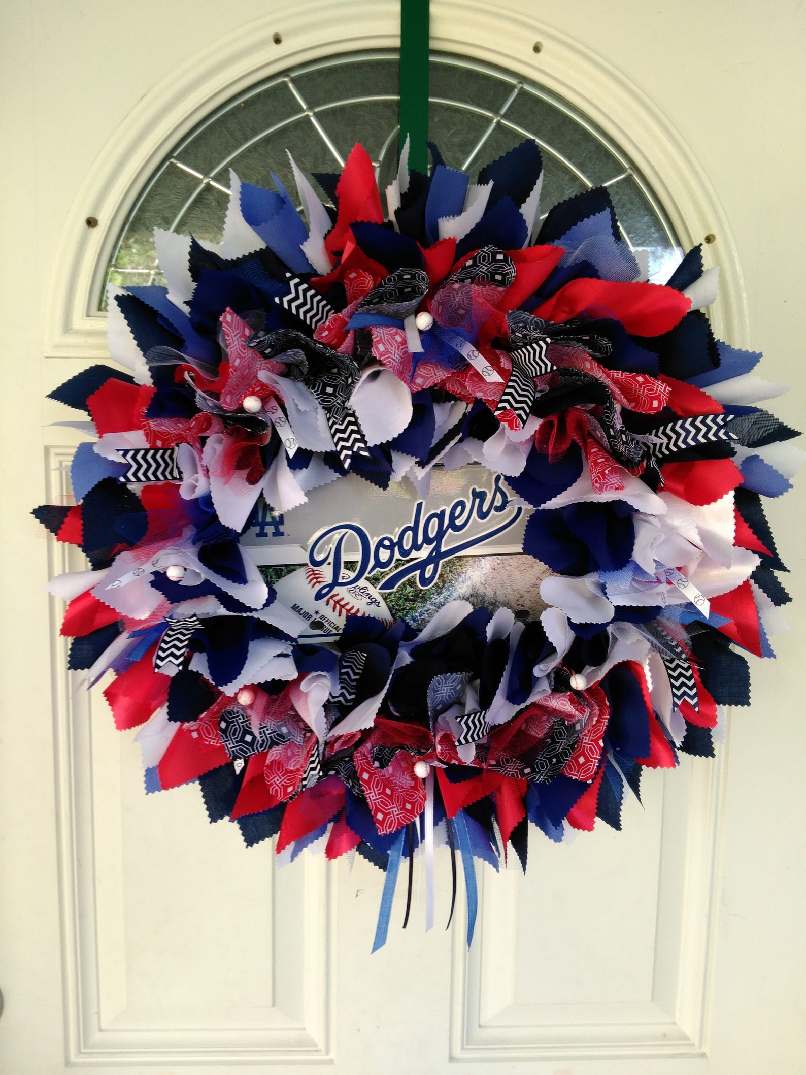 LA Dodgers Wreath LA Dodgers Number 1 Fan LA Dodgers Gift Etsy