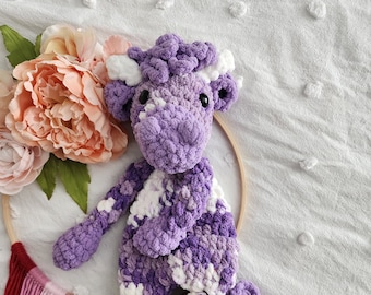 Crochet Highland Cow Snuggler