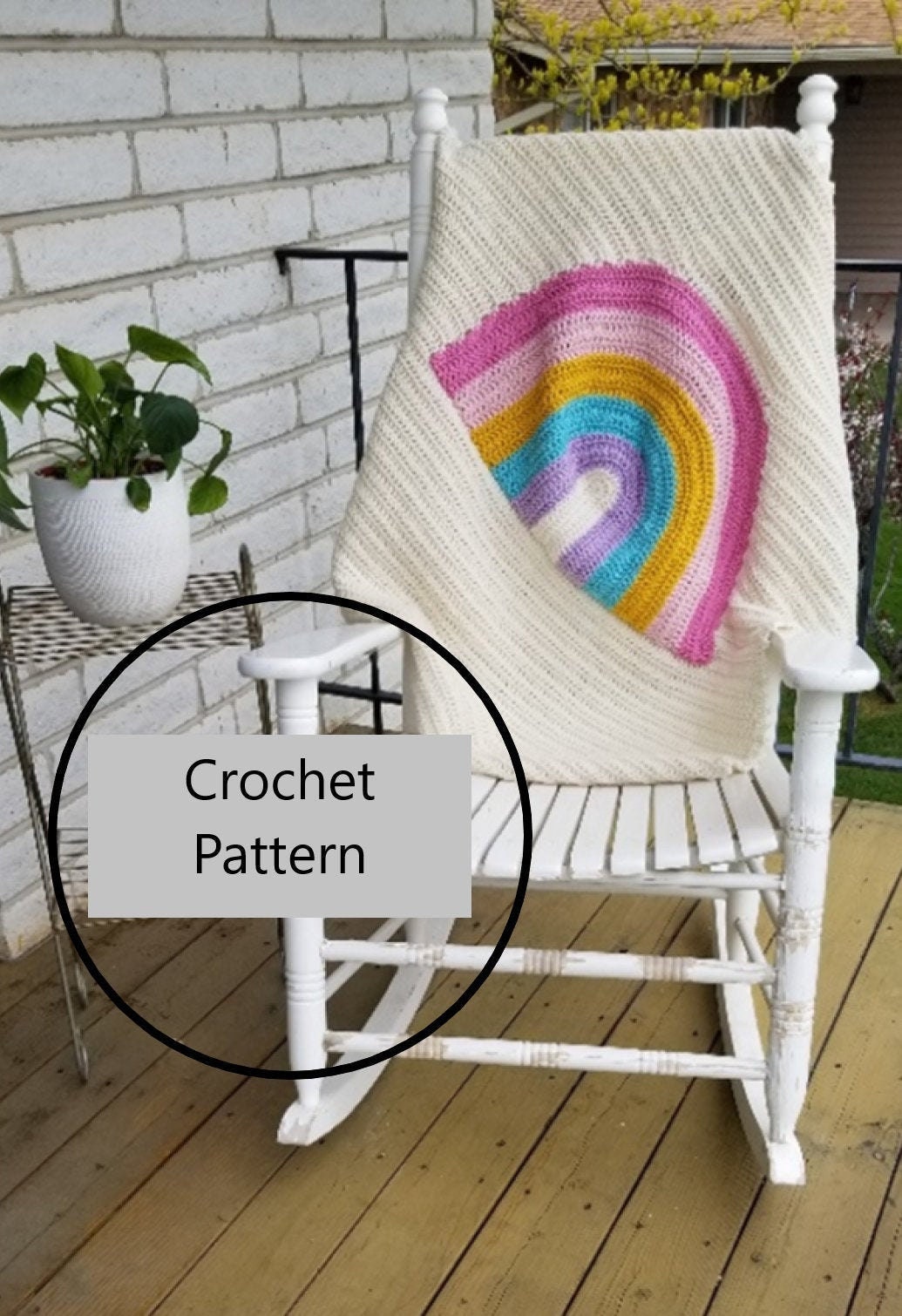 30 Rainbow Blanket Crochet Patterns to Brighten Baby Rooms, Throws, and Gift Giving 22 Spring Rainbow Blanket Crochet Pattern