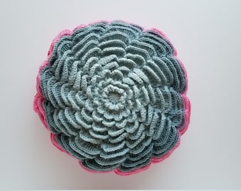 Wild Flower Crochet Pillow