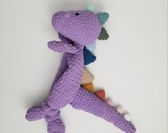 Bohasaurus /  Mama-saurus / Dinosaur Lovey / Crochet Dinosaur