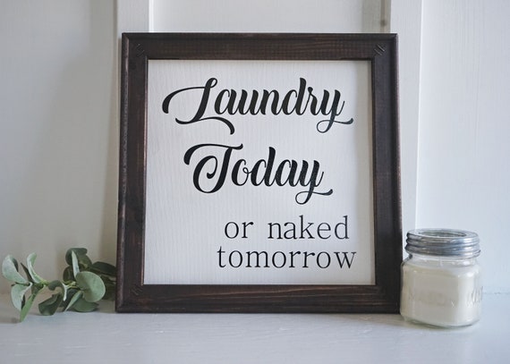 Laundry Room Sign. Framed Canvas Sign. Laundry Sign. Laundry | Etsy