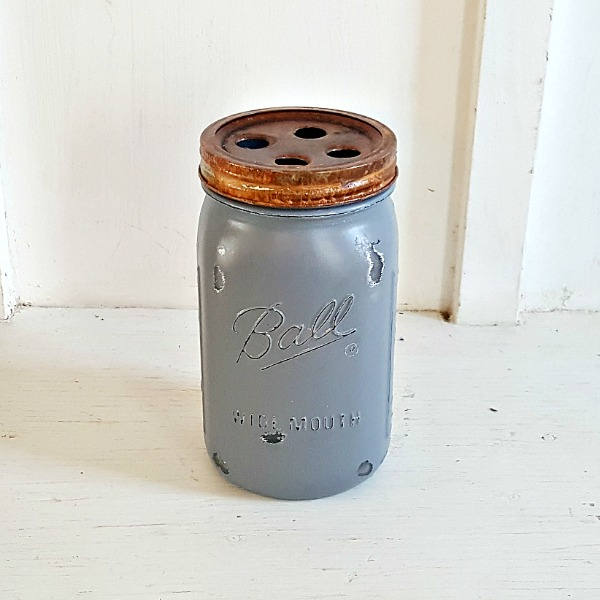 Mason Jar Bathroom Set. 4 Piece.rustic.grey. Galvinized Waste Etsy