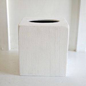Tissue Box Cover. Farmhouse. Wood. White. No Distressing. Farmhouse Home Accents. Rustic Decor. Fixer Upper Decor. Table Top