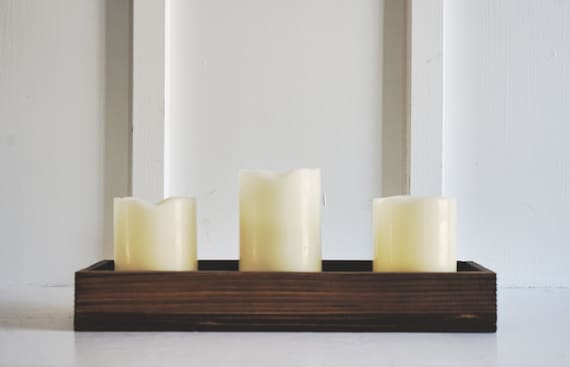 Long rectangular sales candle tray