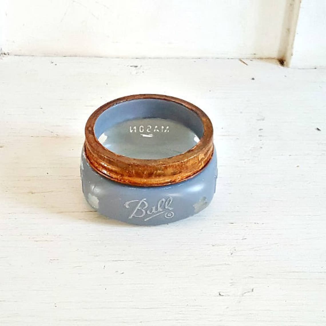 Mason Jar Bathroom Set. 4 Piece.rustic.grey. Galvinized Waste Etsy